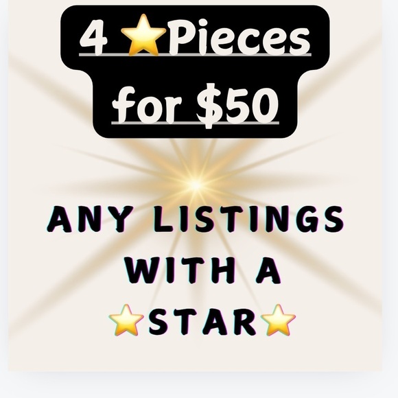 Choose ANY 4 items with a ⭐️ in the listing title for $50! - Picture 1 of 10